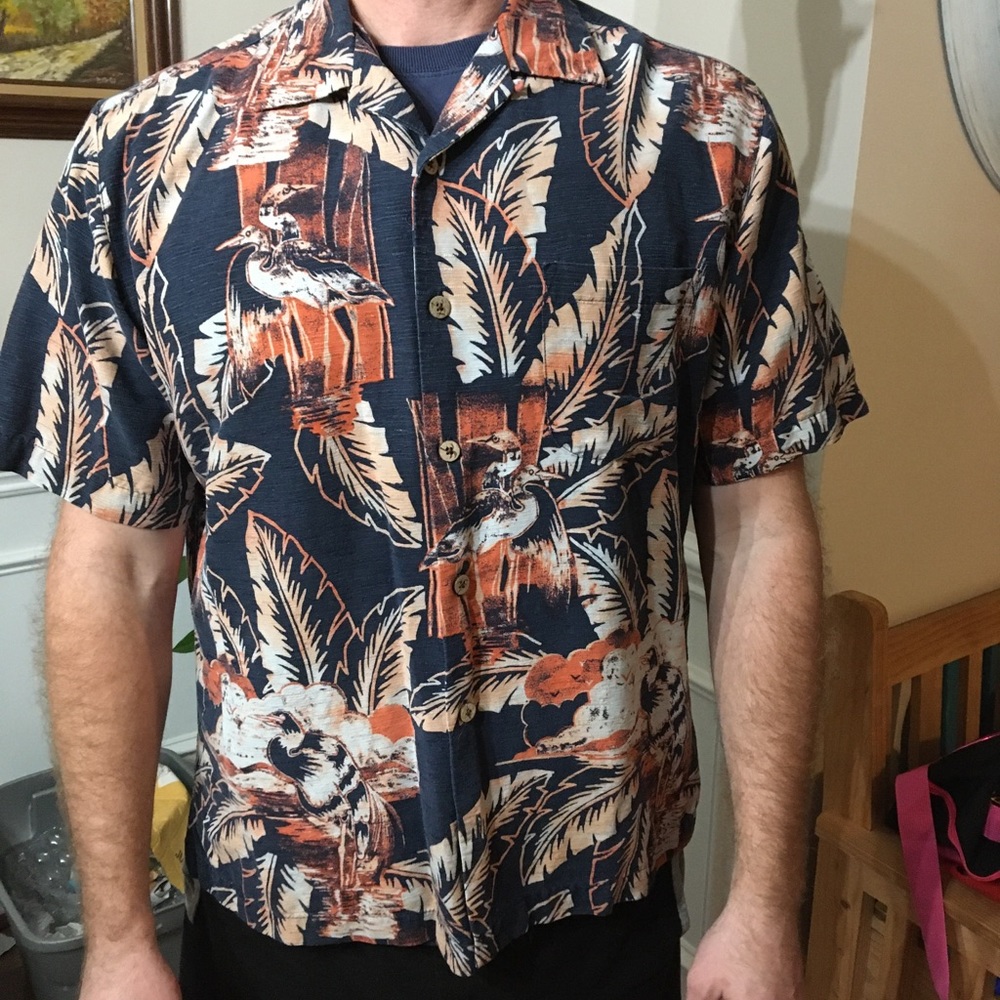 Caribbean Pure Silk Hawaiian Shirt